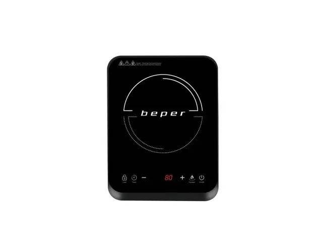 Plita cu inductie BF.700, Beper, 2000 W, 10 trepte de putere, control touch