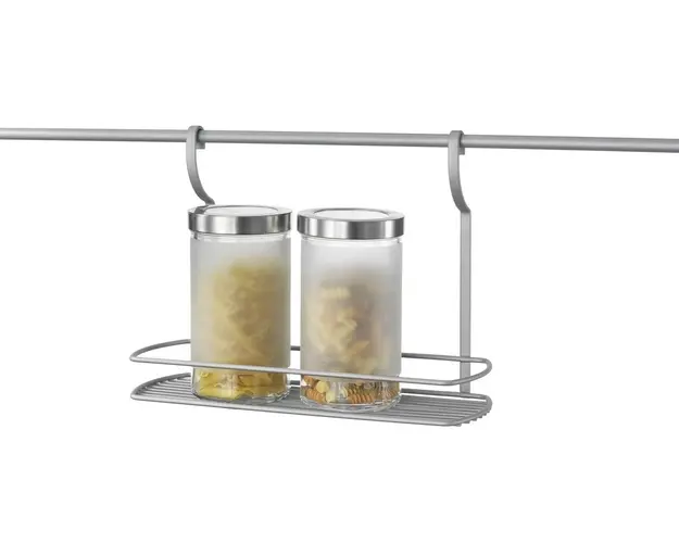 Polita depozitare condimente City Frost, Metaltex, 35 x 13 x 26 cm, metal/invelis Polytherm Frost