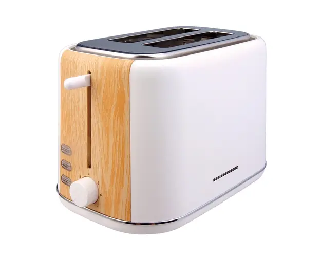 Prajitor de paine Heinner, 800 W, 7 nivele, alb/maro