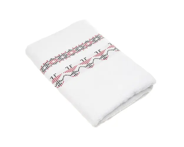 Prosop de baie Traditional, Heinner, 70x140 cm, bumbac, rosu