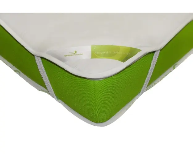 Protectie saltea impermeabila Nature Bamboo Kids 70x140 cm, Alb