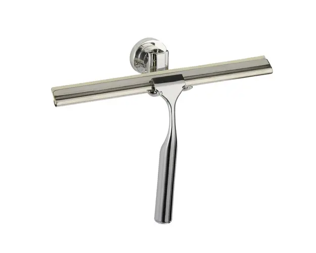 Racleta cu suport autoadeziv, Wenko, Bovino Power-Loc®, 24.5 x 17 x 7 cm, inox