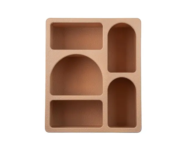 Raft de perete Creamy, Bizzotto, 40x20x48 cm, MDF, caramiziu