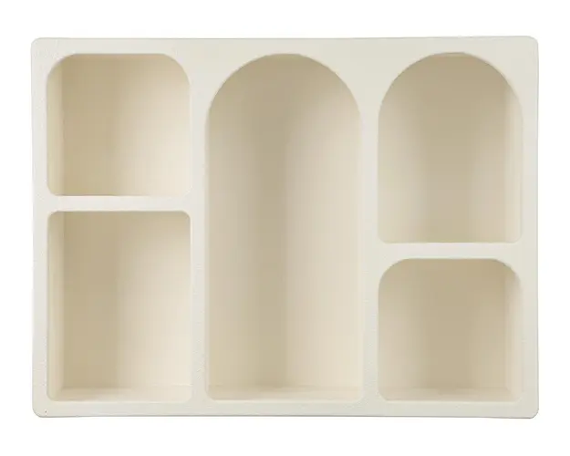 Raft de perete Creamy, Bizzotto, 80x24x60 cm, MDF, crem