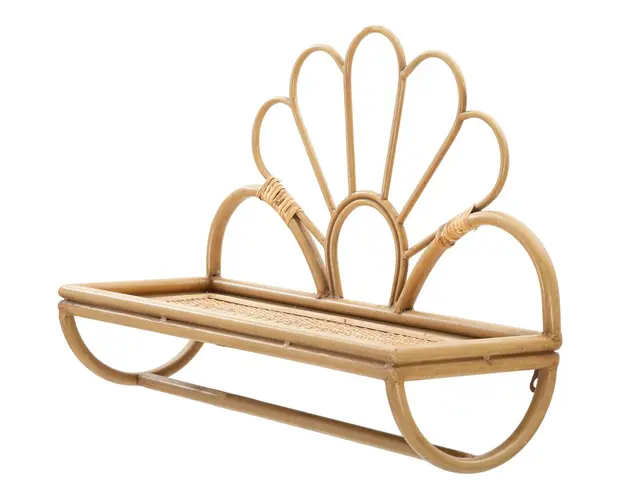 Raft de perete Panama, Mauro Ferretti, 55 x 20.3 x 39.5 cm, fier/plastic, maro