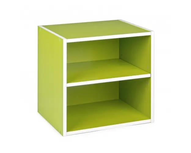 Raft modular, Composite Cube Shelf, Bizzotto, 35x29.5x35 cm, PAL laminat/MDF, verde