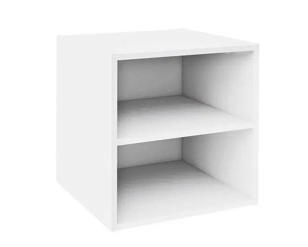 Raft modular Composite Cube W-Shelf, Bizzotto, 35x35x35 cm, PAL/MDF, alb