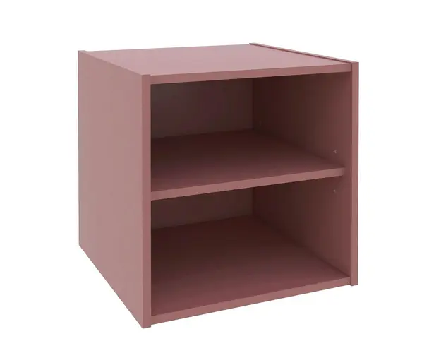Raft modular Composite Cube W-Shelf, Bizzotto, 35x35x35 cm, PAL/MDF, caramiziu