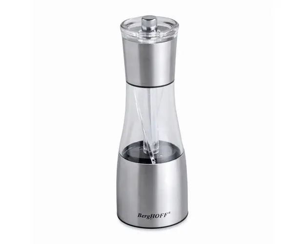 Rasnita Duo pentru sare si piper BergHOFF, Essentials, Ø6.5 x 19 cm, inox, argintiu