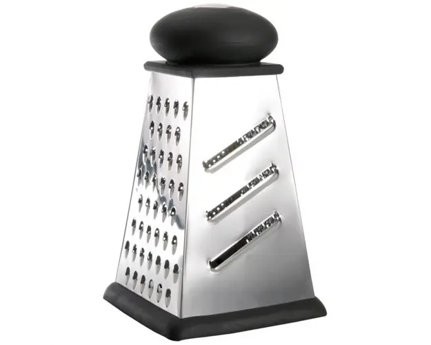 Razatoare cu 4 laturi BergHOFF, Essentials, 12 x 12 x 22 cm, inox/cauciuc, negru