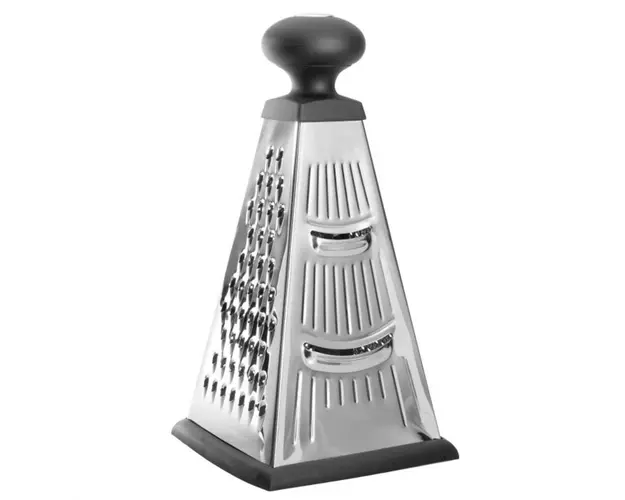 Razatoare cu 4 laturi BergHOFF, Essentials, 12 x 12 x 26 cm, inox/cauciuc, negru