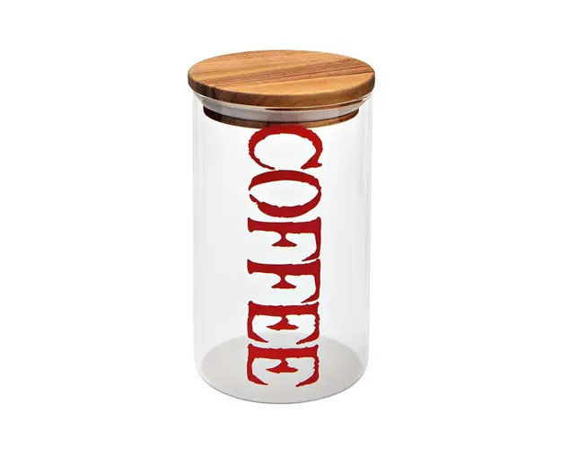 Recipient cu capac pentru cafea, Coffee Jar, Brandani, Ø10x17 cm, sticla