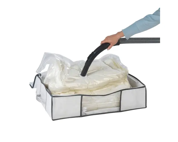 Cutie cu sac pentru vidat Vacuum Soft Box, Wenko, 65x50x15 cm, polipropilena/ polietilena, alb