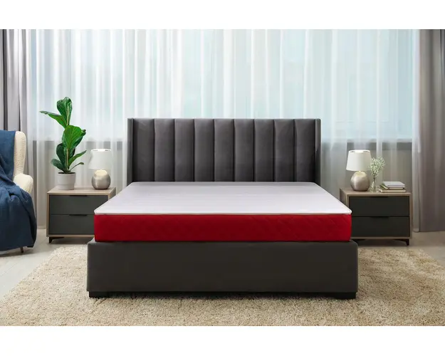 Saltea ortopedica, Green Future, Red Line, 90x200 cm, h 18 cm, spuma poliuretanica, reversibila, medie