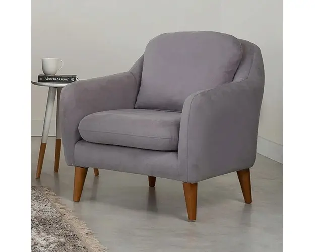Fotoliu, Unique Design, 867UNQ1048, Lemn de pin, Gri