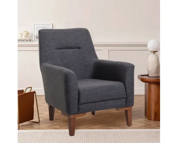 Fotoliu, Unique Design, 867UNQ1075, Lemn de carpen, Antracit