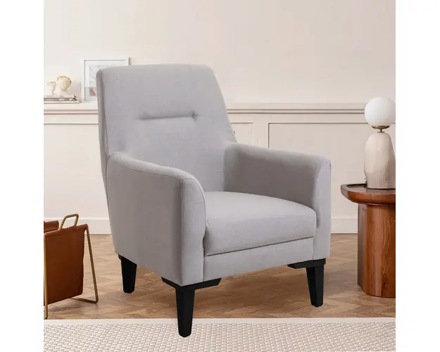 Fotoliu, Unique Design, 867UNQ1805, Lemn de carpen, Crem
