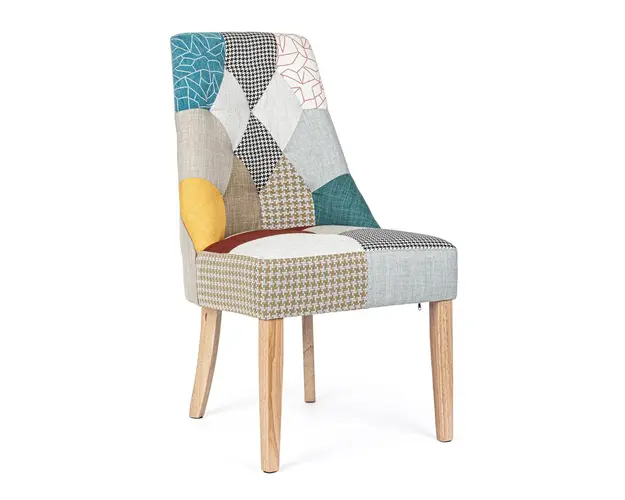 Scaun Galatea, Bizzotto, lemn/poliester, 51x62x93 cm, multicolor