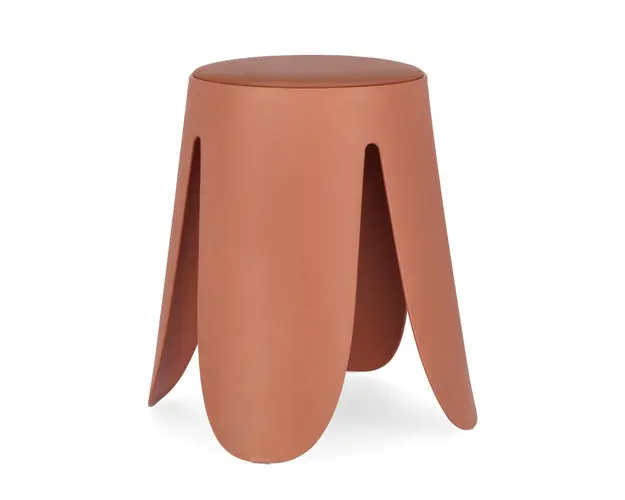 Scaun Imogen, Bizzotto, 37x47 cm, polipropilena/piele ecologica, teracota