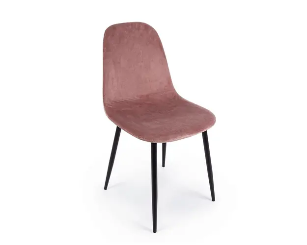 Scaun Irelia, Bizzotto, catifea, 52.5x42.5x90 cm, roz