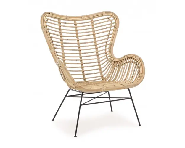 Scaun pentru gradina, Casilda, Bizzotto, 74x75x85 cm, ratan/otel