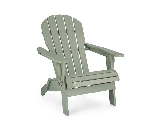 Scaun pliabil pentru gradina Filadelfia, Bizzotto, 70x80x85 cm, lemn de salcam, finisaj din poliuretan, verde sage