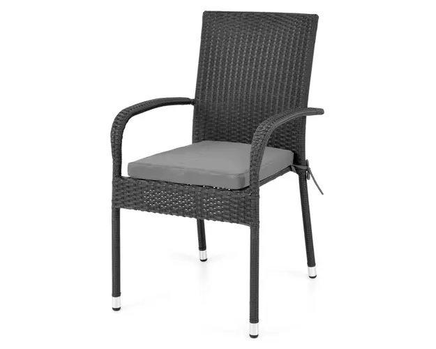 Scaun, Presley, 55.5 x 63 x 95 cm, otel, negru/gri