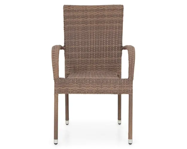 Scaun suprapozabil, Amaya, 56.5 x 63 x 95 cm, otel, maro