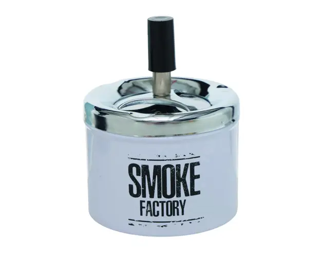 Scrumiera Smoke Factory V2, Boltze, 9x12 cm, inox, alb