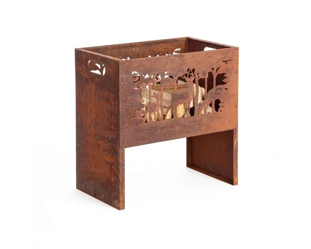 Semineu aer liber Belisma, Bizzotto, 50 x 30 x 50 cm, otel, aramiu