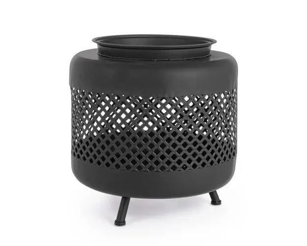 Semineu aer liber Efesto, Bizzotto, Ø50 x 51 cm, otel, negru