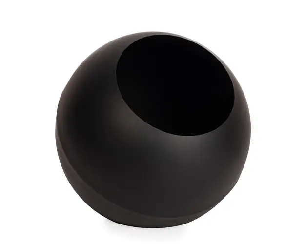 Semineu aer liber Efesto, Bizzotto, 50x45 cm, otel acoperit cu pulbere, negru