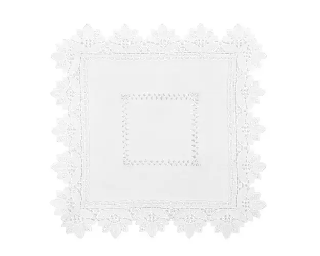 Servet de masa Mirella, Ambition, 30x30 cm, poliester, alb