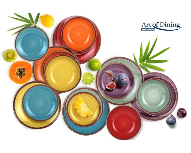 Serviciu de masa, 18 piese, Art of Dining, ceramica, multicolor