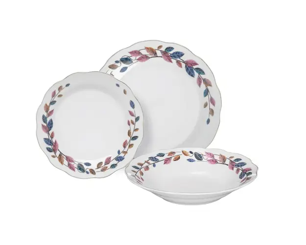 Serviciu de masa 18 piese Vergo, Domotti, portelan, multicolor