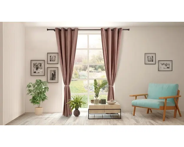 Set 2 draperii Heinner, 140x270 cm, poliester, bej