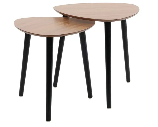 Set 2 masute Bijzettafel, 40x41 cm/ 45x44.5 cm, lemn