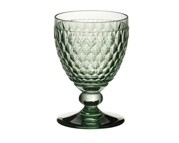 Set 2 pahare de vin rosu, Villeroy &amp; Boch, Boston, 310 ml, sticla cristal, verde