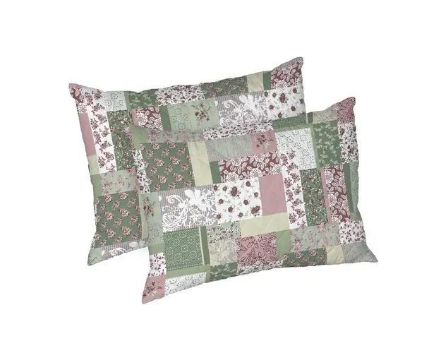 Set 2 perne Garden, microfibra matlasata, 50x70 cm