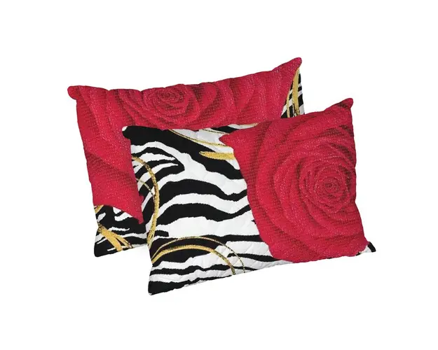 Set 2 perne Nina, microfibra matlasata Alcam, 50x70 cm
