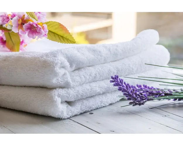 Set 2 prosoape pentru corp Hotel Line, Bedora, 70 x 140 cm, 100% bumbac cardat, 500 gr/mp, alb