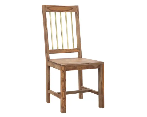 Set 2 scaune Elegant, Mauro Ferretti, 45x50x100 cm, lemn de sheesham, natural