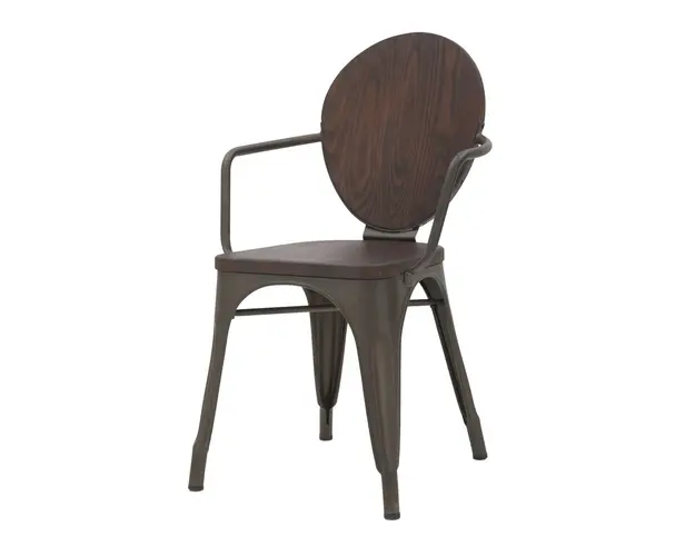 Set 2 scaune Harlem, Mauro Ferretti, fier/lemn