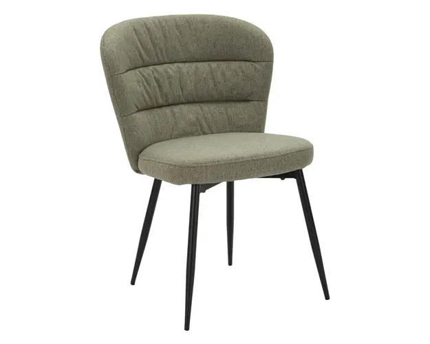 Set 2 scaune, Losanna, Mauro Ferretti, 58 x 60.5 x 85 cm, placaj/metal/textil, verde/negru