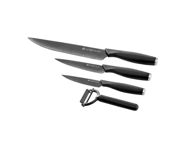 Set 3 cutite si curatator legume Massive, Ambition, zirconiu ceramic