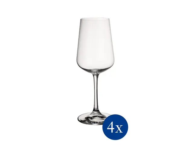 Set 4 pahare pentru vin alb, Villeroy &amp; Boch, Ovid, 380 ml, sticla cristal