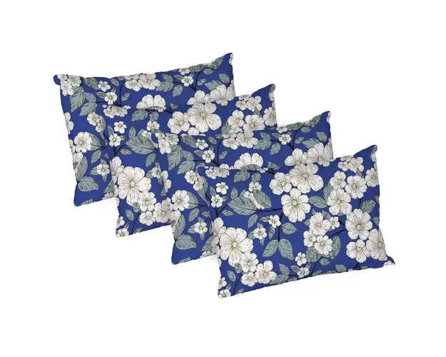 Set 4 perne Daisy, microfibra matlasata Alcam, 50x70 cm