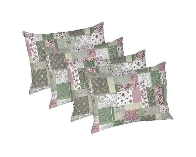 Set 4 perne Garden, microfibra matlasata, 50x70 cm