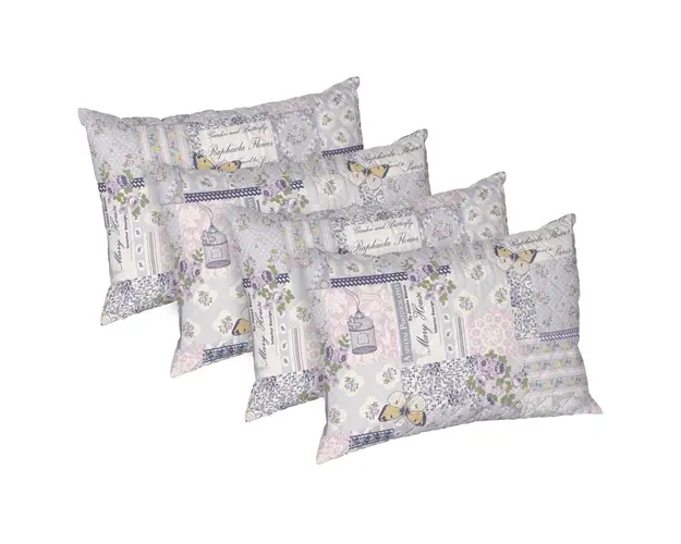 Set 4 perne Raphaela, microfibra matlasata Alcam, 50x70 cm