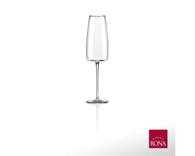 Set 6 pahare pentru sampanie Lord, Rona, 340 ml, sticla, transparent